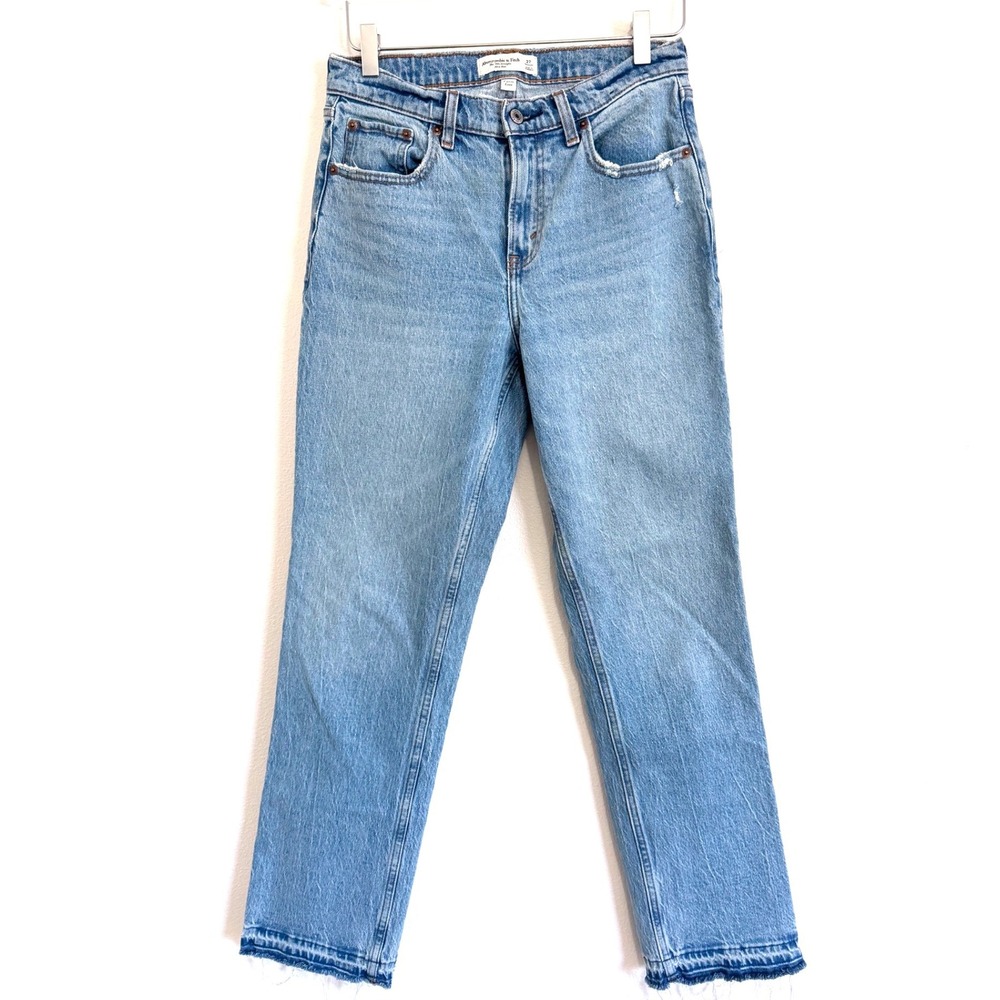 Abercrombie & Fitch | Curvy Love The 90's Straight Mid Rise Jeans
